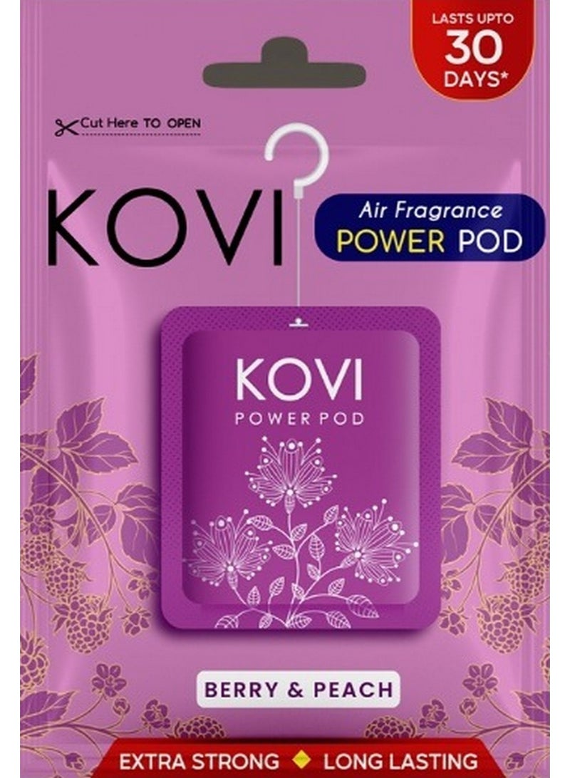 Kovi Air Fragrance Power Pod For Bathroom And Car Berry & Peach 10 G